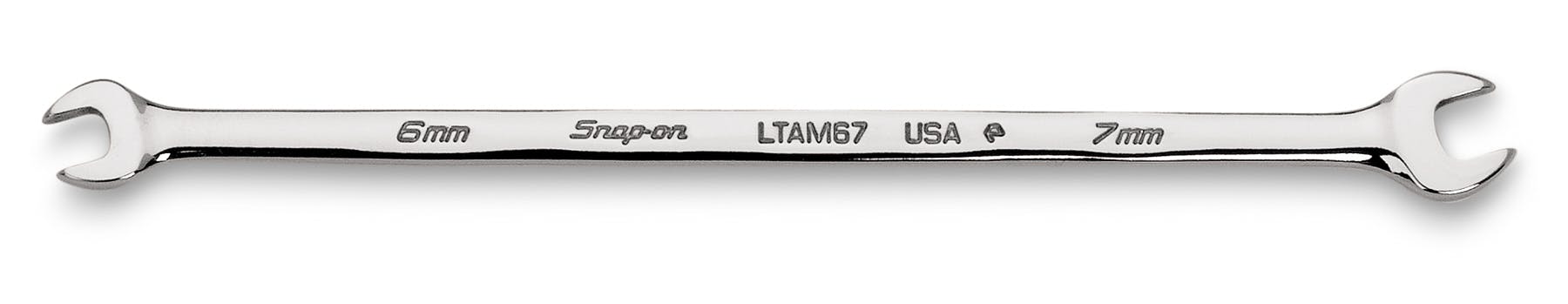 Metric 6–7 mm 15° Offset Low Torque Slimline Open-End Wrench | LTAM67 Metric 6–7 mm 15° Offset Low Torque Slimline Open-End Wrench | LTAM67